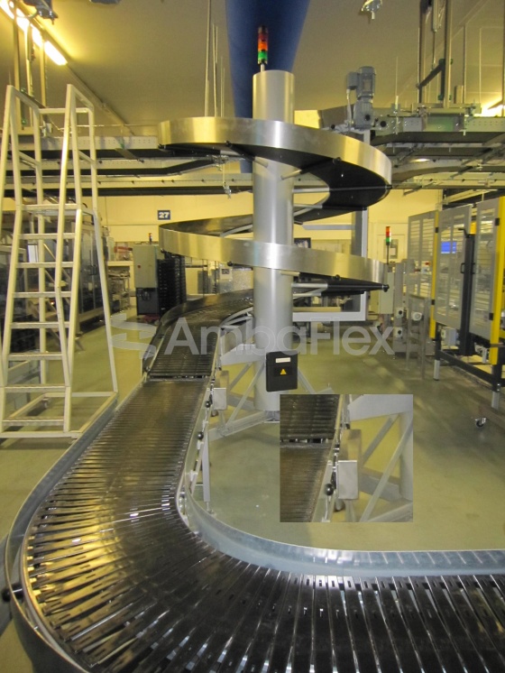 All-purpose spiral conveyor for medium to large products